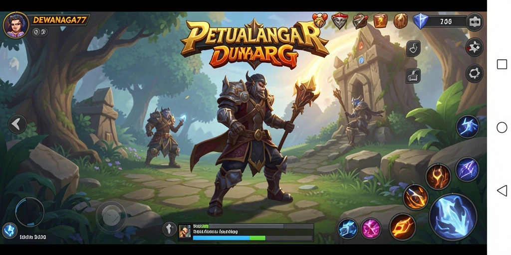 Tangkapan layar gameplay intens di DEWANAGA77 dengan aksi ARPG yang menegangkan.