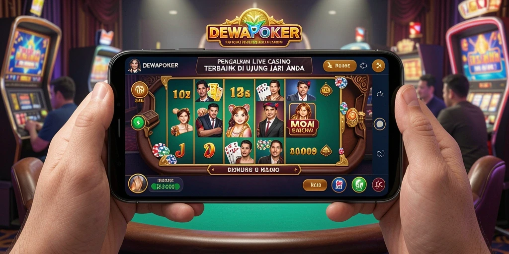 Tampilan gameplay Live Casino yang mendebarkan di DEWAPOKER.