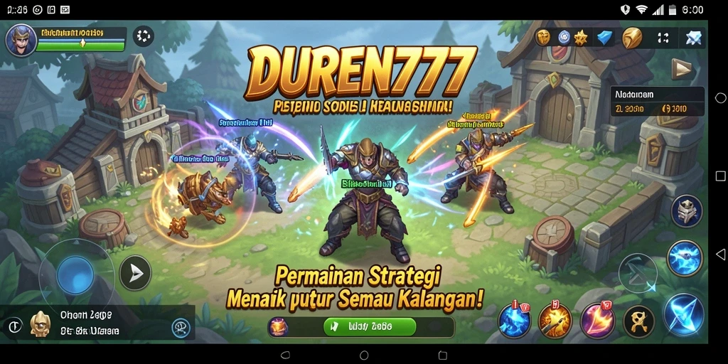 Tampilan gameplay DUREN777 yang dinamis dan menantang.