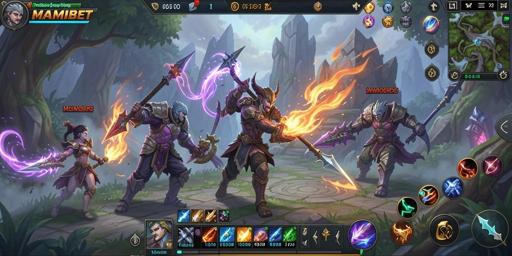 Screenshot MAMIBET menampilkan aksi seru dalam dunia MMORPG.
