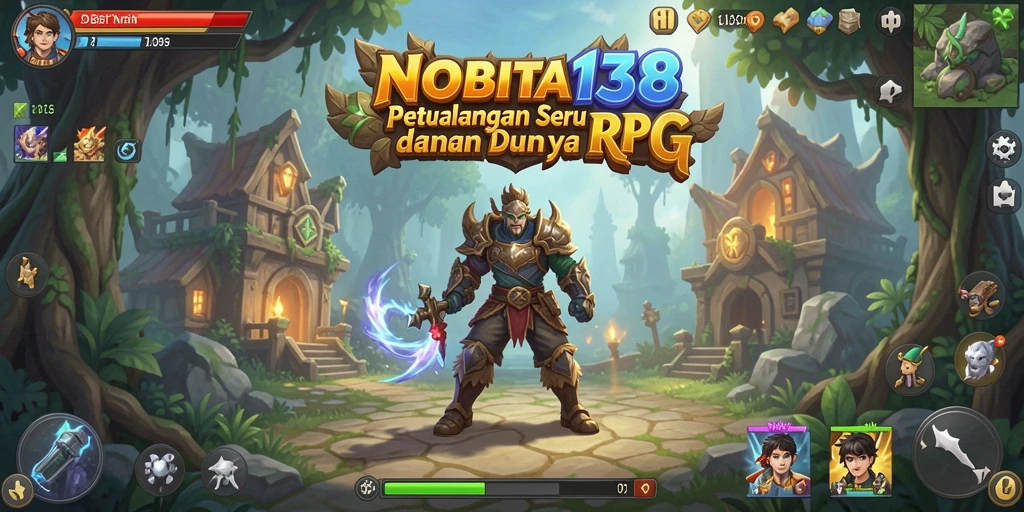 Tampilan gameplay RPG yang menakjubkan dalam NOBITA138.