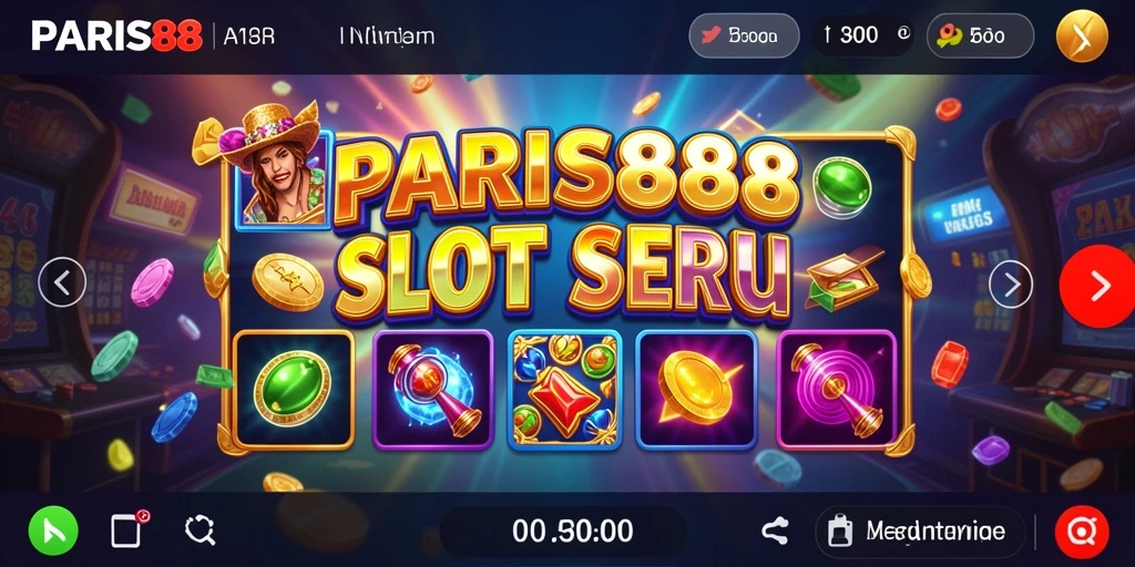 Screenshot gameplay PARIS88 yang menampilkan keseruan permainan Slot.